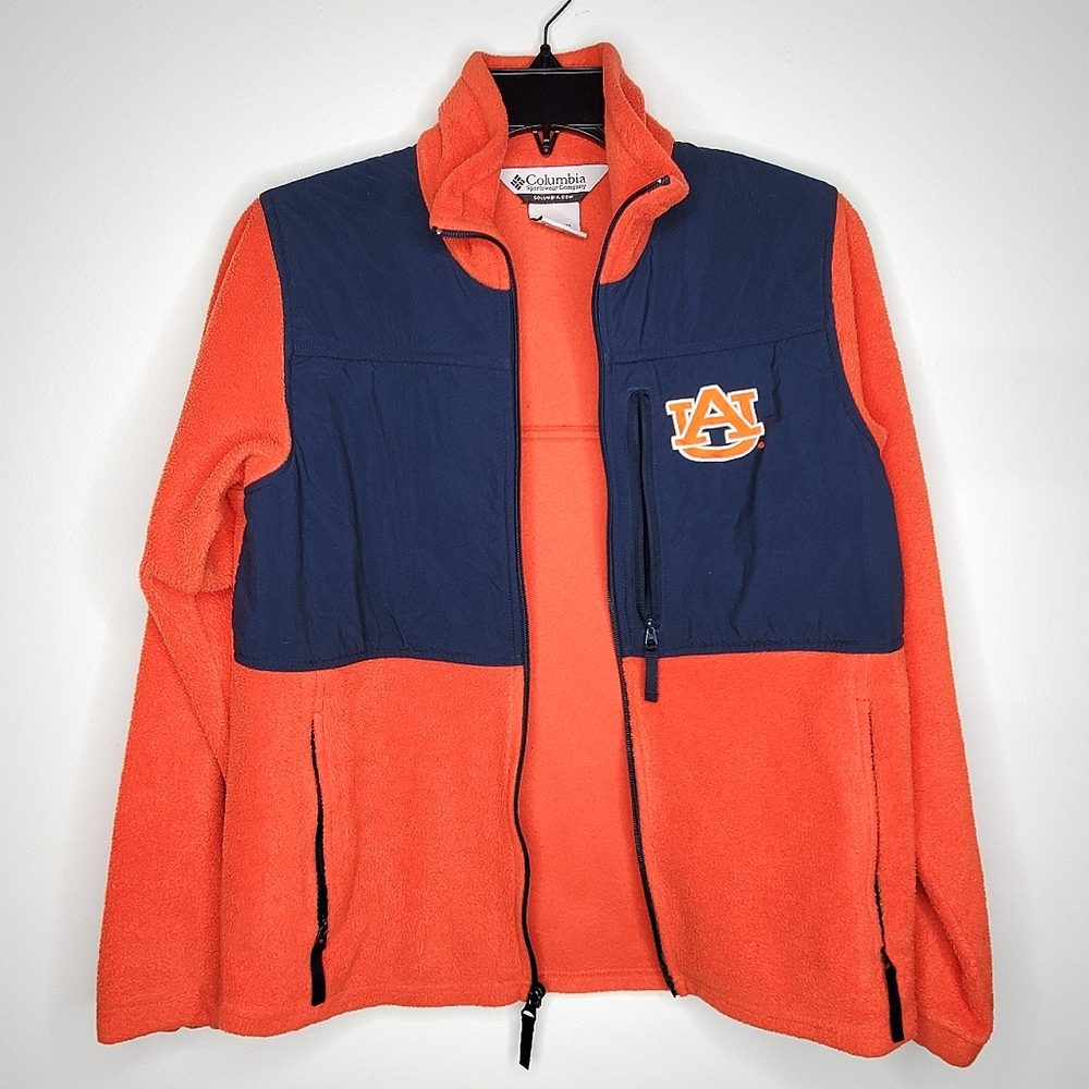 24) COLUMBIA NCAA Auburn University AU Tigers 🐅 War Eagle Zip Fleece Jkt Sz. S